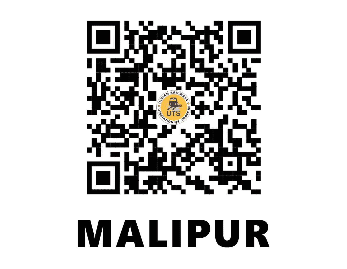 UTS QR Code for MALIPUR - MLPR - NR (UTTAR PRADESH)